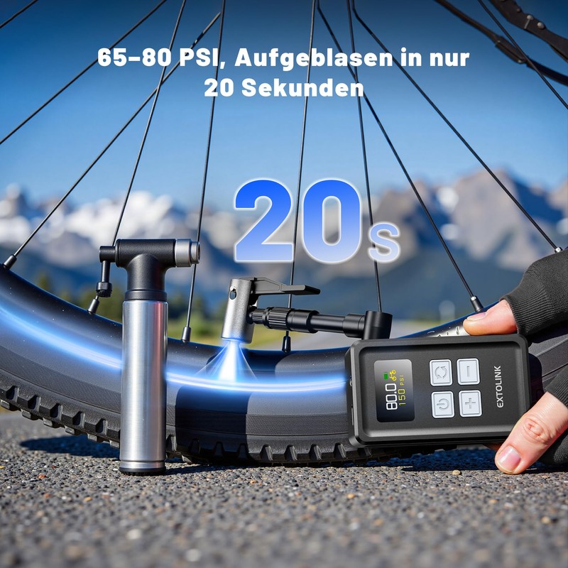 EXTOLINK Electric Bicycle Pump