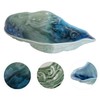 LABRIMP Decorative Salad Serving Dish Ceramic Oyster Shell Plate Fruit