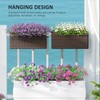 Outsunny Outsunny Railing Planter Box (2 Pack, 20 Inch), Hanging