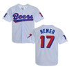 Rainbow Hawk Men's #17 Doug Remer Jersey Beers Movie Baseball