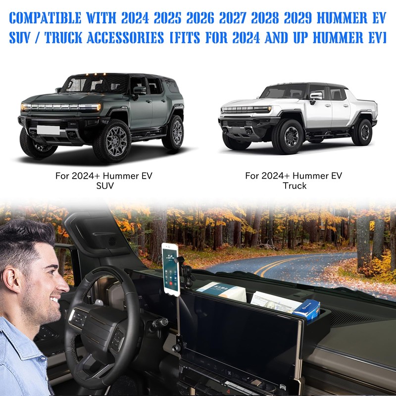 Center Console Dashboard Navigation Display Back Organizer Tray for 2024