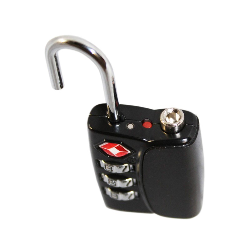 Em-D-Kay #920 TSA Accepted Padlock, 3-Dial Resettable Combination Luggage Lock