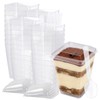 5 oz Panna Cotta Cups with Lids, 50 Pack Clear