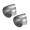 TUCKBOLD 45 Degree Mandrel Bend Elbow Tube OD 2.5" Inch Stainless Steel Reusable | Exhaust Elbow Pipe Stair Handrail Tube 2 Pcs