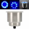 ZONADA 12V LED Stainless Steel Cup Drink Holder 2PCS Blue