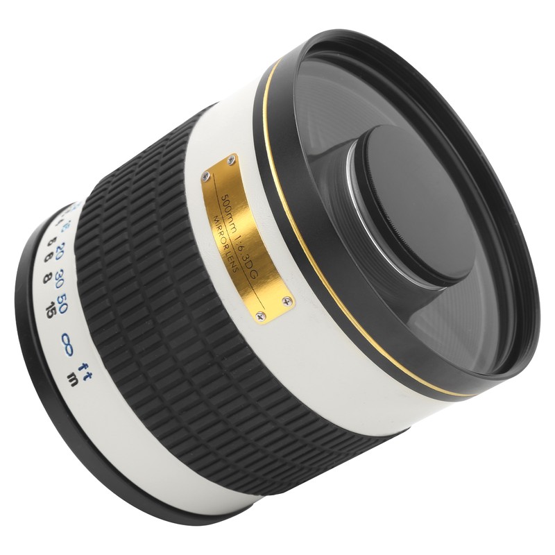 500mm F6.3 Telephoto Manual Focus Mirror Lens with Adapter Ring