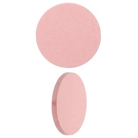 PATIKIL 2Pcs Diatomite Coasters, 3.9" Round Instant Drying Water Absorbing Stone Tray Diatomaceous Coasters Set of 2 for Desk Cups Drinks Cosmetic Bottles Soap, Pink