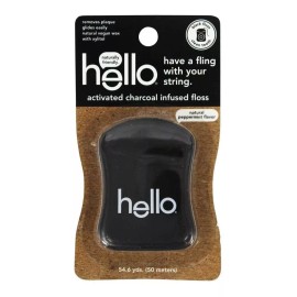 Hello Products - Hilo De Menta Con Carbón Activado - 56.6 Ya