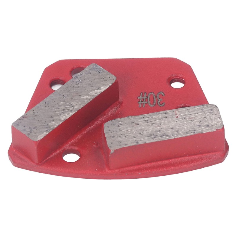 3Pcs Diamond Grinding Shoes 30 Grits Trapezoid Concrete Floor Cutting