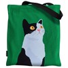 Kuciwa Original Calm Cat Side Profile Canvas Tote Bag｜13.78 ×