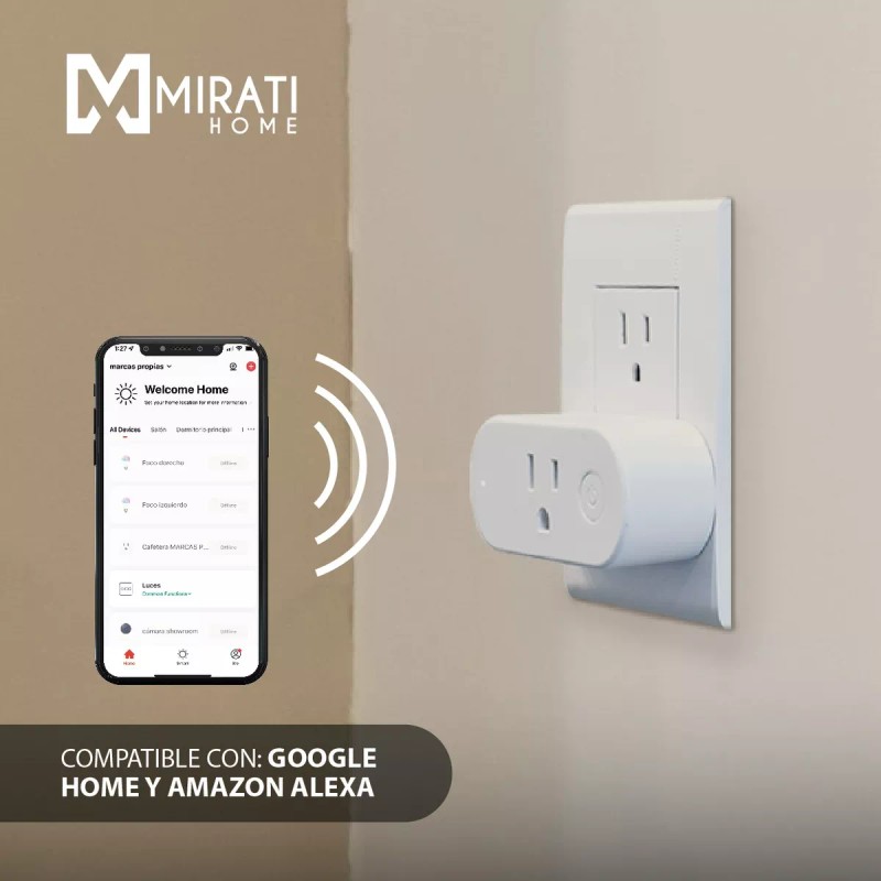 Mirati Home Contacto Smart Mirati Mci2 Compatible Alexa-google Assistant