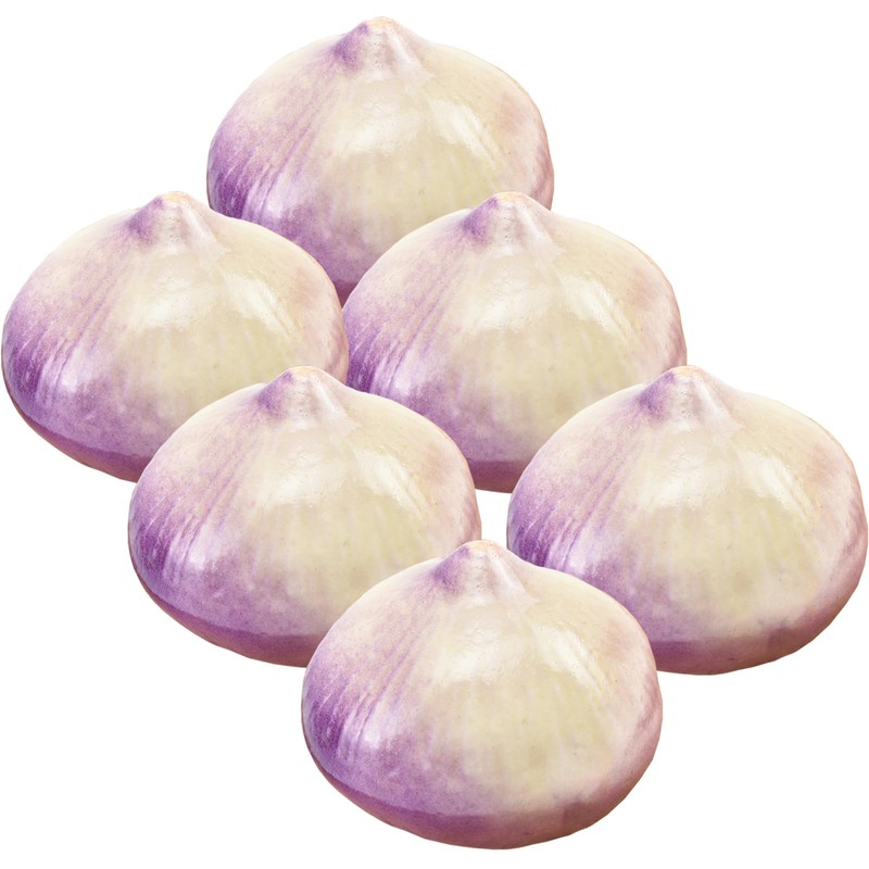 Tuxiaobu Fake Onion, 6 Pcs Faux Plastic Onions, Artificial Fruit