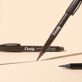 IPKN Lively Brush Pen Eyeliner Ultra Slim Eyebrow - Select 2 / 3 to Pick and Choose / 입큰 라이블리 붓펜 아이라이너 초슬림 아이브로우 2개  3개 선택 골라담기