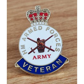 UK Veterans Pin Badge British HM Armed Forces Military Pin Badge Remembrance