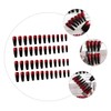 Outanaya 48pcs Artificial Nail Art Tips of Coffin Armor Nails
