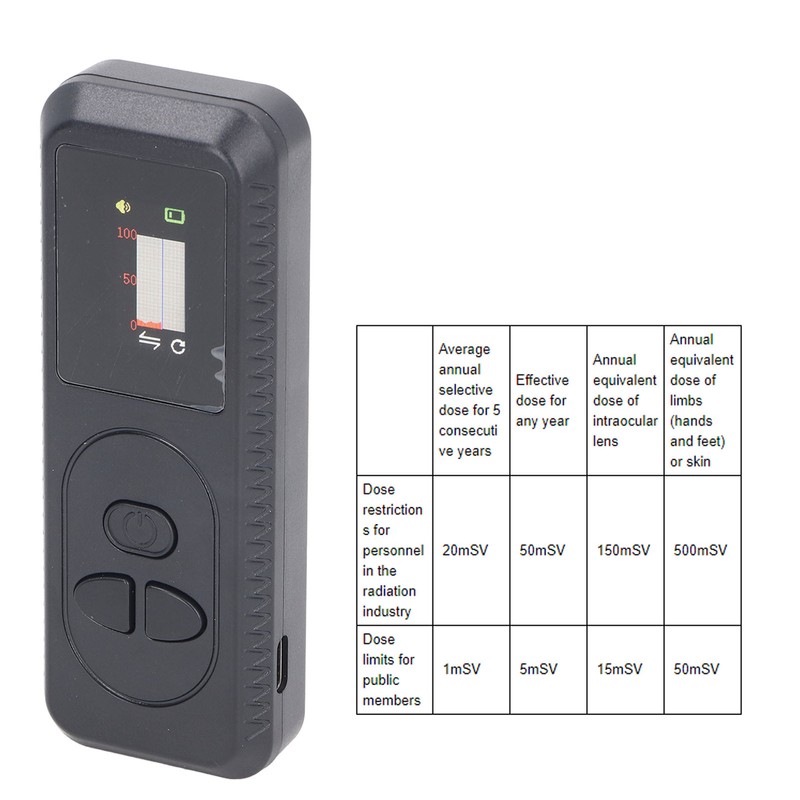 Nuclear Radiation Detector Handheld Portable Geiger Counter LCD Display Radiation