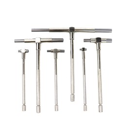 Telescopic Gauge Set 8-150 mm Adjustable Inner Diameter Telescopic Gauge Meter for Quick Internal Measurements 6 Pieces / Set Small Drill Blades