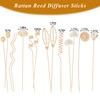 HFKPJRT 23Pcs Rattan Reed Diffuser Sticks Set, 10 Inch Natural