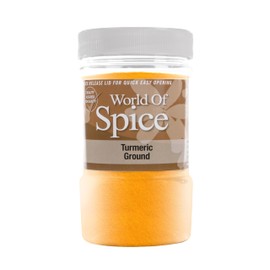 World of Spice Ground Turmeric Powder 400g Catering Size Jar – Premium 100% Natural, Golden Turmeric Spice Powder Seasoning for Cooking - Home Cooks, Professional Chefs & Commercial Kitchens