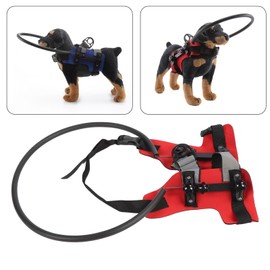 Blind Dog Bumper Guards, Easy Fixation Pet Harness Guiding Device Lightweight Unhindered Mobility High Comfort for Blind Pets (S)