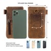 Moonster Leather Phone Holster – Genuine Full-Grain Buffalo Leather Cell