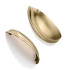 CABDM 2 Pack 4" Drawer Pulls Brushed Brass Cabinet Cup