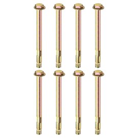 M METERXITY 8-Pack Hex Expansion Bolt, M10x150mm Colored Galvanized Iron-Carbon Steel External Hex Expansion Bolts, Anti-Corrosion Metal Bolt for Concrete/Dry Brick/Block Walls