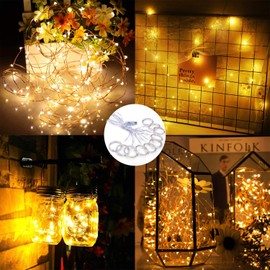 Curtain Fairy Lights, 3m×3m 300LED Fairy Lights for Bedroom with 8 Modes Remote Control Timer Adjustable Brightness, String Lights for Bedroom, Garden, Party, Wedding Decorations (Warm White)
