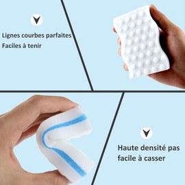 Pack of 24 Melamine Dirt Erasers 25 mm Thick Large Sponges Magic Sponge Premium Melamine Sponge for Kitchens, Bathrooms, Floors and Walls - 100 × 60 × 25 mm