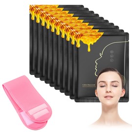 10PC Neck Mask and Support Device for Neck Mask, Firming Neck and Neckline, Firming Essence for Neck, Tightening Sagging Skin, facialmask-10