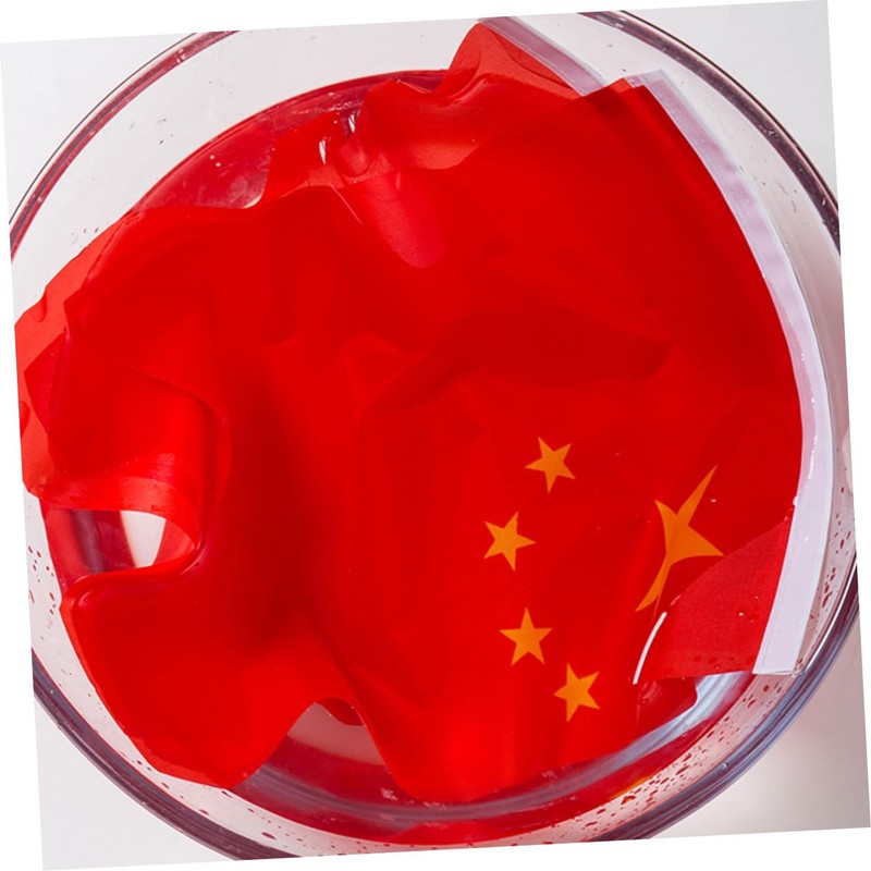 IWOWHERO 50Pcs Handheld China Flags Durable Five Star National Flags