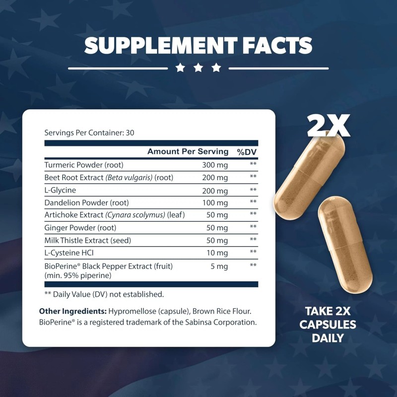 American Vitality Liver Nurture Liver Supplement Formula with Milk Thistle,