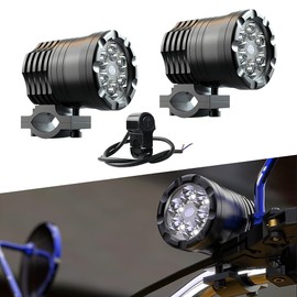 Catland Motorcycle Fog Light, Auxiliary Light, Headlight, Work Light, Work Light, With Switch, White, Bright, For Motorcycles, Fog Auxiliary Light, CREE, LED Chip, 6000K, IP67 Waterproof, 12 V, 30 W,