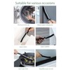 4-Piece Black Multi-Function Crevice Cleaning Brush Household Hard Bristle Narrow