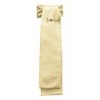 Equetech Polka Dot Jacquard Riding Stock - Cream/Gold, Long