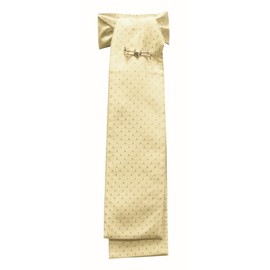 Equetech Polka Dot Jacquard Riding Stock - Cream/Gold, Long