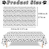 137 x 274 cm Dog Paw Print Tablecloth Jungle Animal