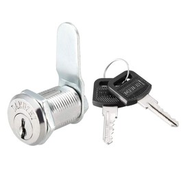 sourcing map Cam Lock 25mm Cylinder Length 48mm X 2mm Cam Nut-on Type Keyed Different