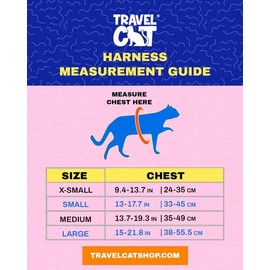 Travel Cat Harness and Leash Set - Adjustable Fit Mesh Cat Harness and Reflective Strap - Comfort Escape Proof Harness for Cats, Kitten for Outdoor Walking, Hiking (Large, Orange)