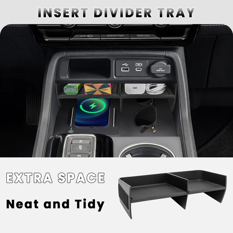 Neepiar 2PCS Center Console Organizer Compatible with 2023 2024 2025