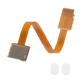 PinQiongZhe 5.5in/14cm Micro SD to Micro SD Card Extension Cable - TF Card Reader Adapter, Flexible Extender Compatible with GPS, 3D Printer, Raspberry Pi, TV, DVD, SDXC