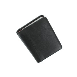 Visconti Slim Collection Laser Leather Card Holder with RFID Protection VSL24 Black/Red