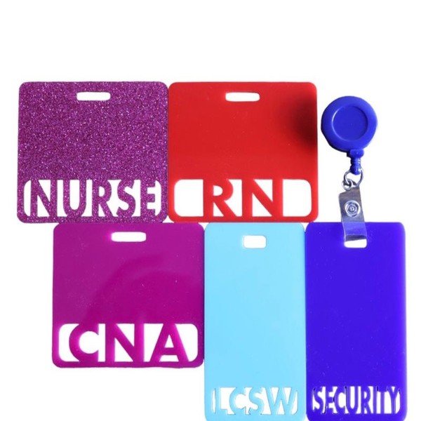 Custom Healthcare and Teacher Badge - Personalized Identification for Medical