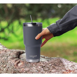 Product Armor 30oz Vacuum Insulated Stainless Steel Tumbler (Gotham Grey)