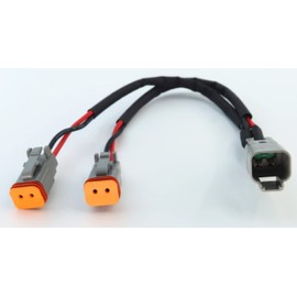 DT 2 Way Connector Plug Waterproof Splitter Wire Harness 1 Male to 2 Female DT 2 Pin 1-2 SplitterCable 1ft/30cm