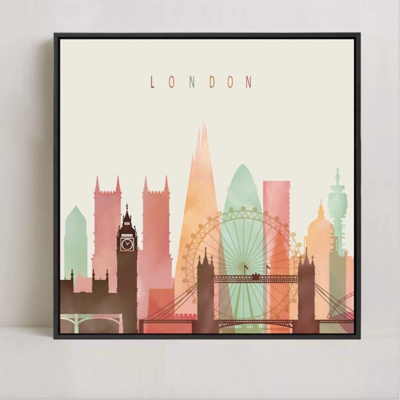 YIVIVEN Floater Frame for Canvas Painting Assembled, 7/8" deep Canvas