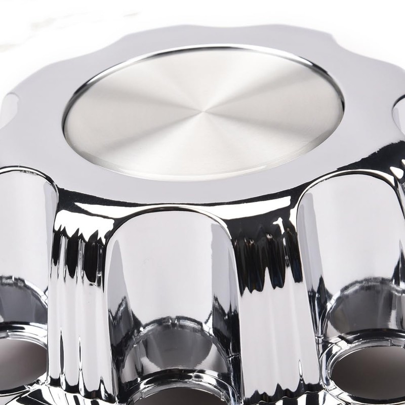 DOTCOM 8 Lug Wheel Hub Center Caps 4Pcs Fit Chevy