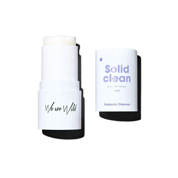 We are Wild Solid Clean Probiotic Korean Skincare Facial Cleanser: Vegan, All Natural& Travel Face Wash, Hydrating Makeup Removing Balm, Allure Best of Beauty