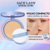 Sace Lady Base De Maquillaje Polvo Compacto Fijador Matte 02