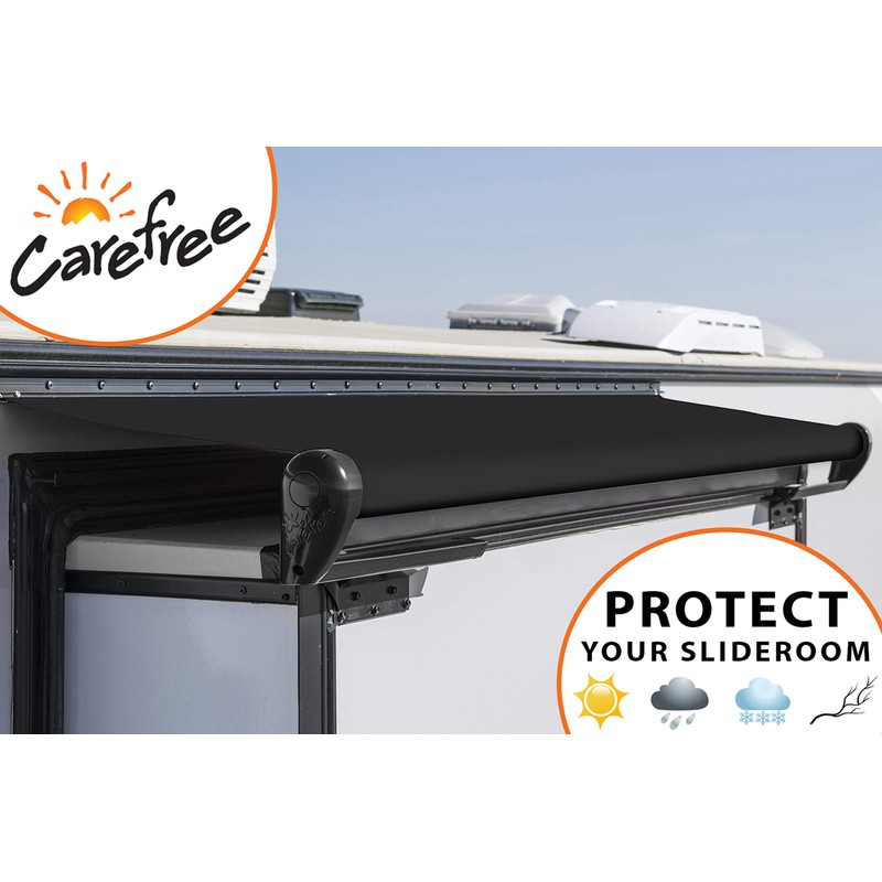 Carefree RV Universal Slideout Replacement Fabric 184"-Black